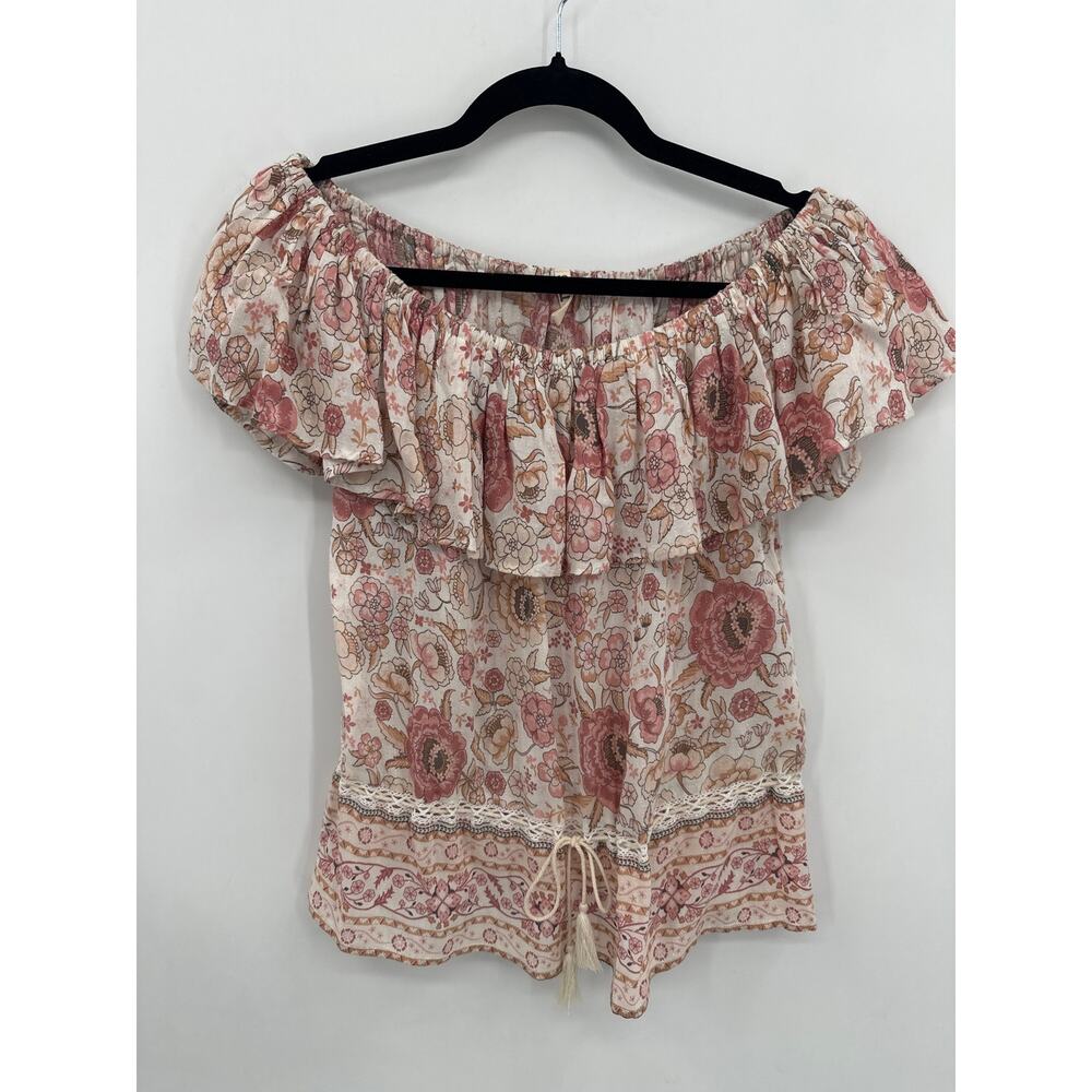 Spell & The Gypsy Collective Rosewater Zahara Off Shoulder Top Size Small - Picture 2 of 6